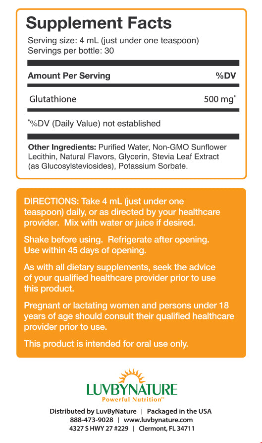 Liposomal Glutathione, LuvByNature