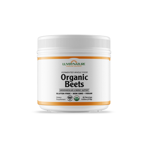LuvByNature Fermented Whole Food Organic Beets, 60 servings