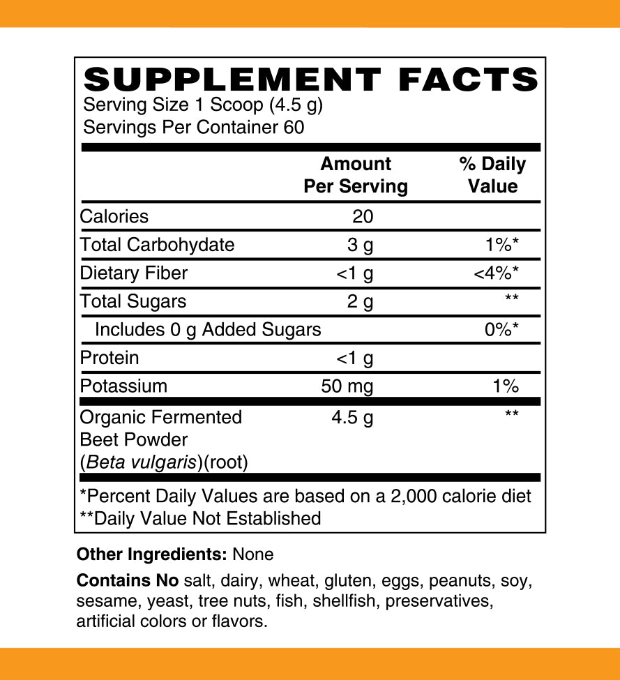 Fermented Whole Food Organic Beets, LuvByNature, 60 servings