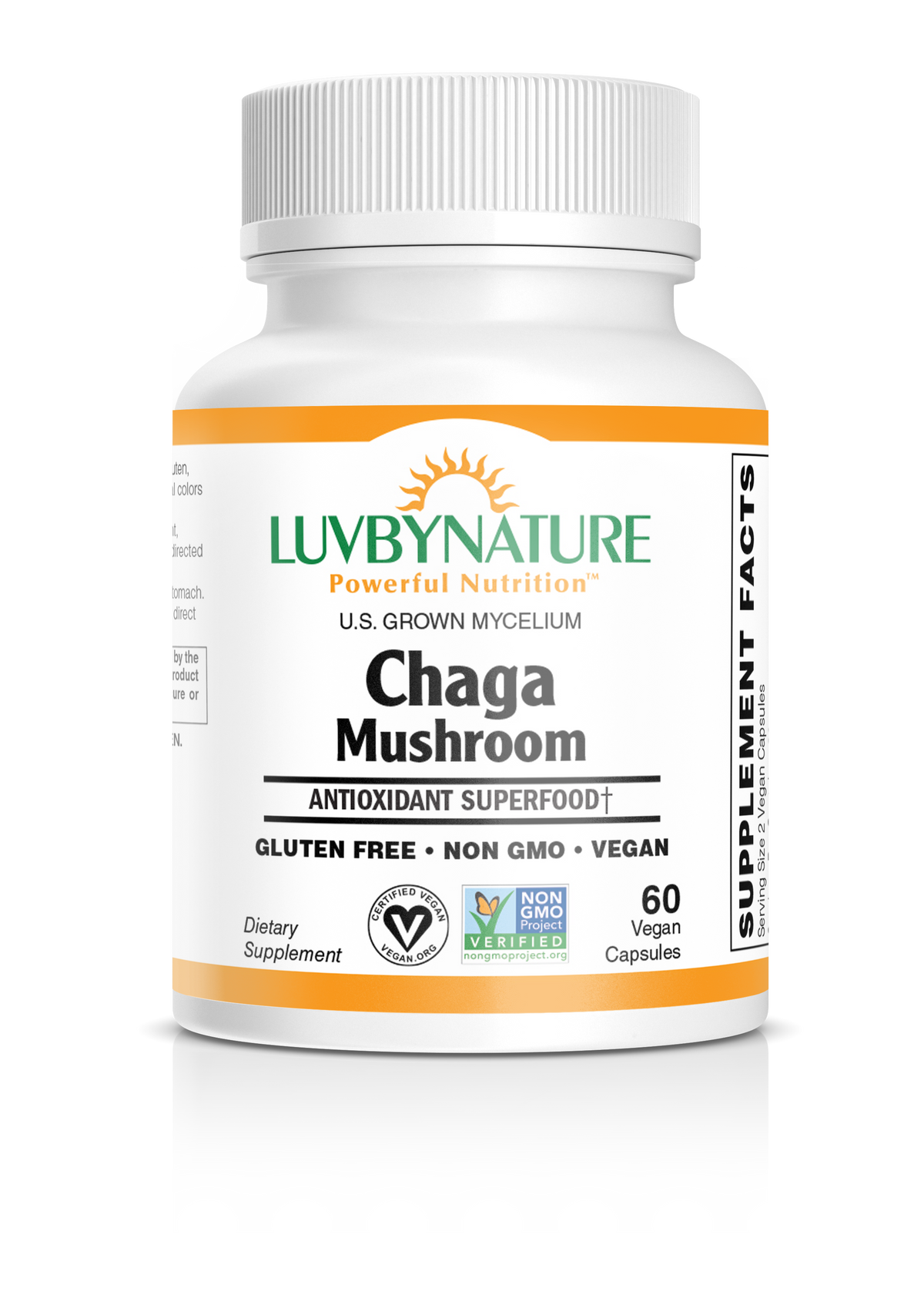Organic Chaga Mushroom Powder, LuvByNature