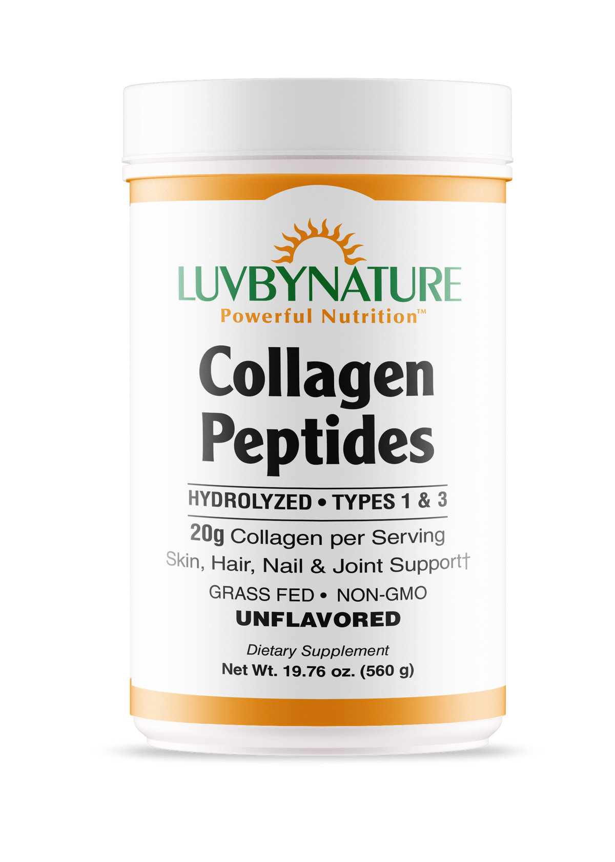 Collagen Peptides Powder, LuvByNature