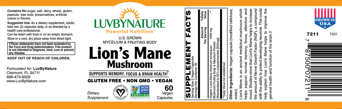 Lion’s Mane, LuvByNature