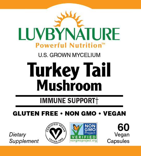 Organic Turkey Tail Mushroom, LuvByNature