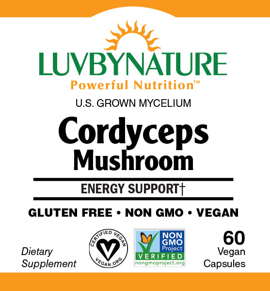 Organic Cordyceps Mushroom Powder, LuvByNature