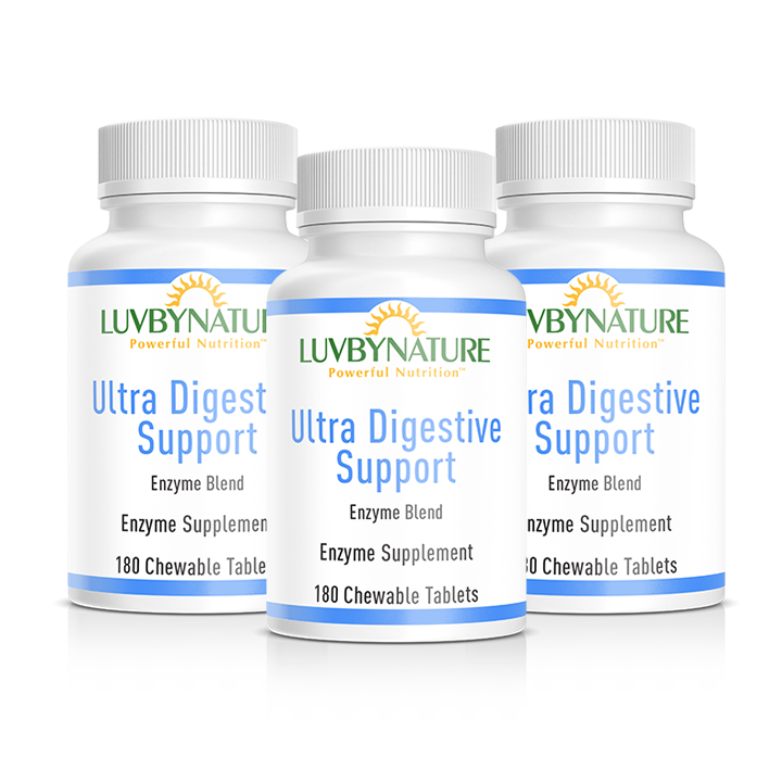 Digestive Enzymes, LuvByNature, 180 Chewable Tablets