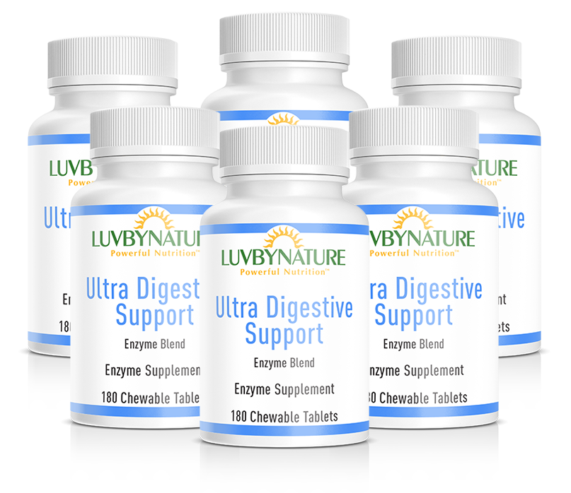 Digestive Enzymes, LuvByNature, 180 Chewable Tablets