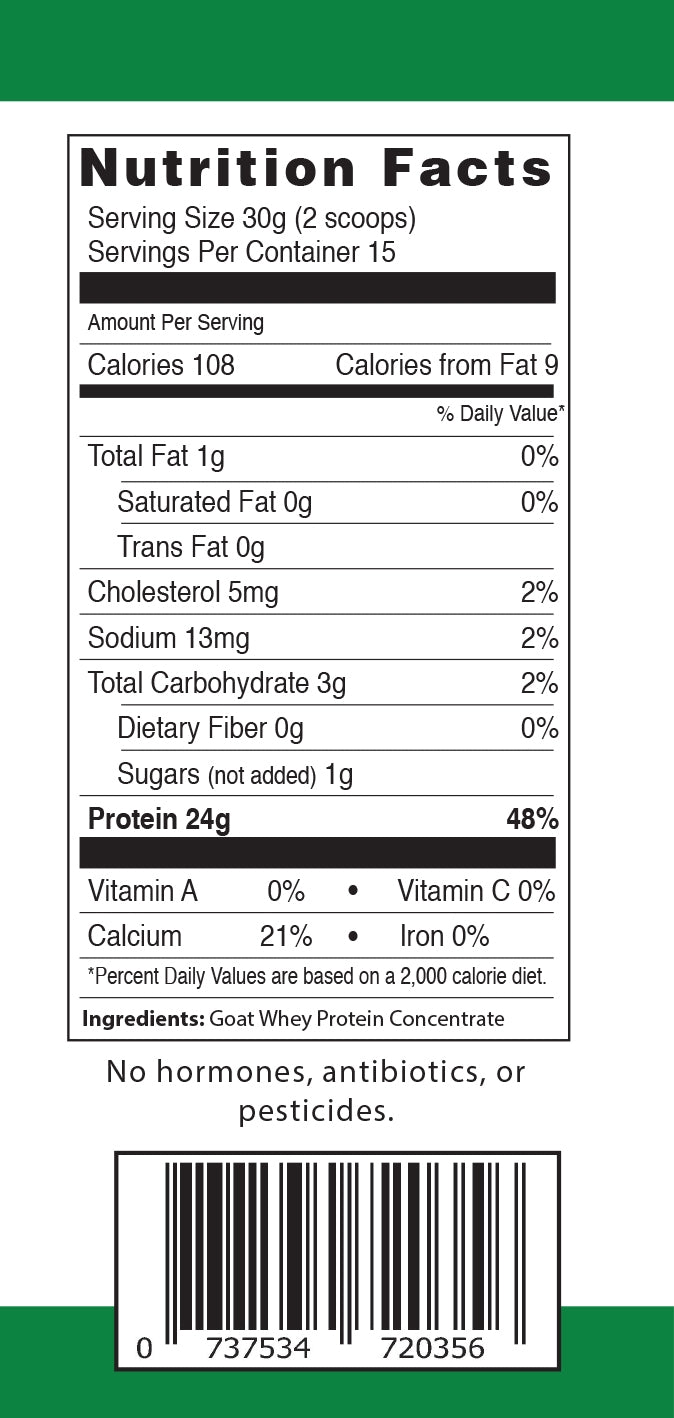 Grazing Goat Whey Protein™, LuvByNature