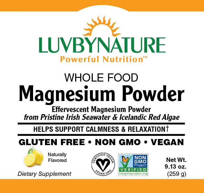 Whole Food Magnesium Powder, LuvByNature