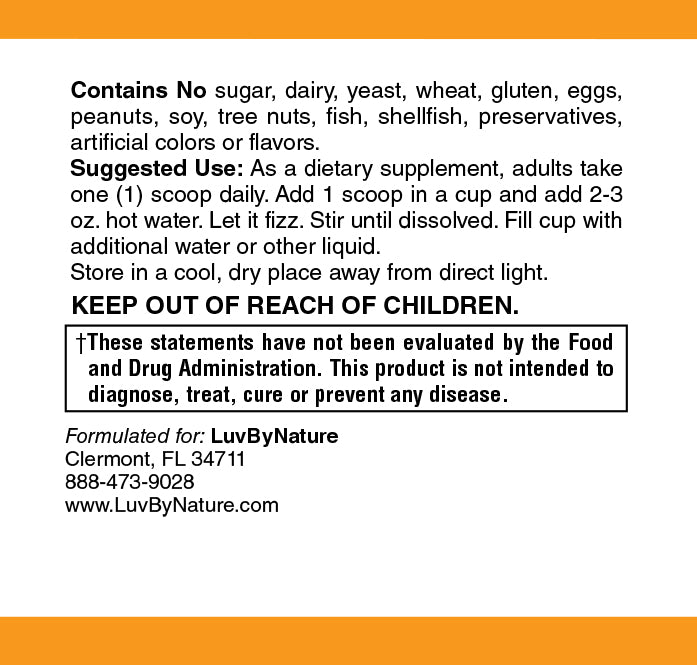 Whole Food Magnesium Powder, LuvByNature