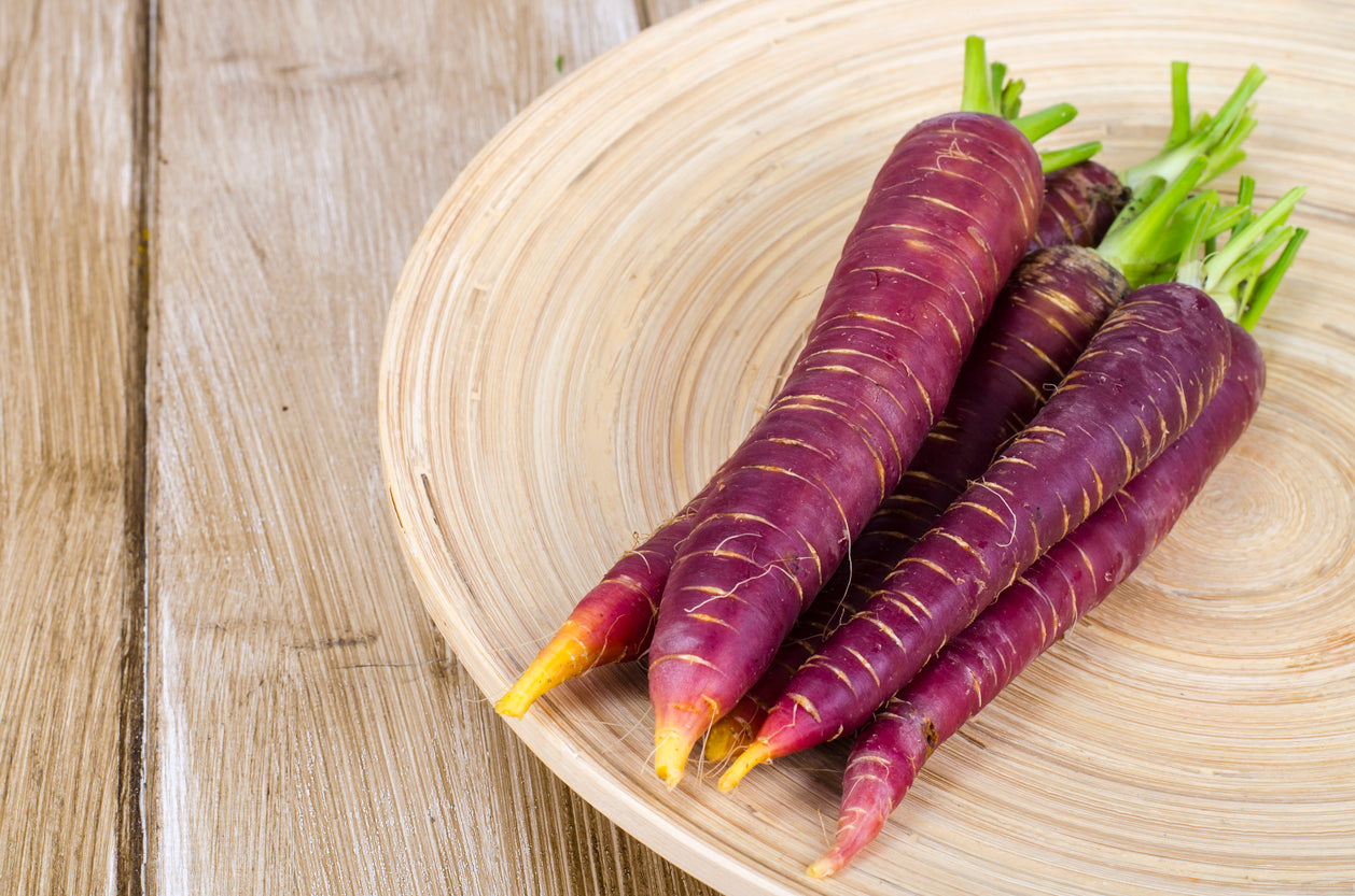 Embrace the vibrant revival of purple carrots