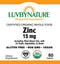 Organic Whole Food Zinc, LuvByNature, 15mg