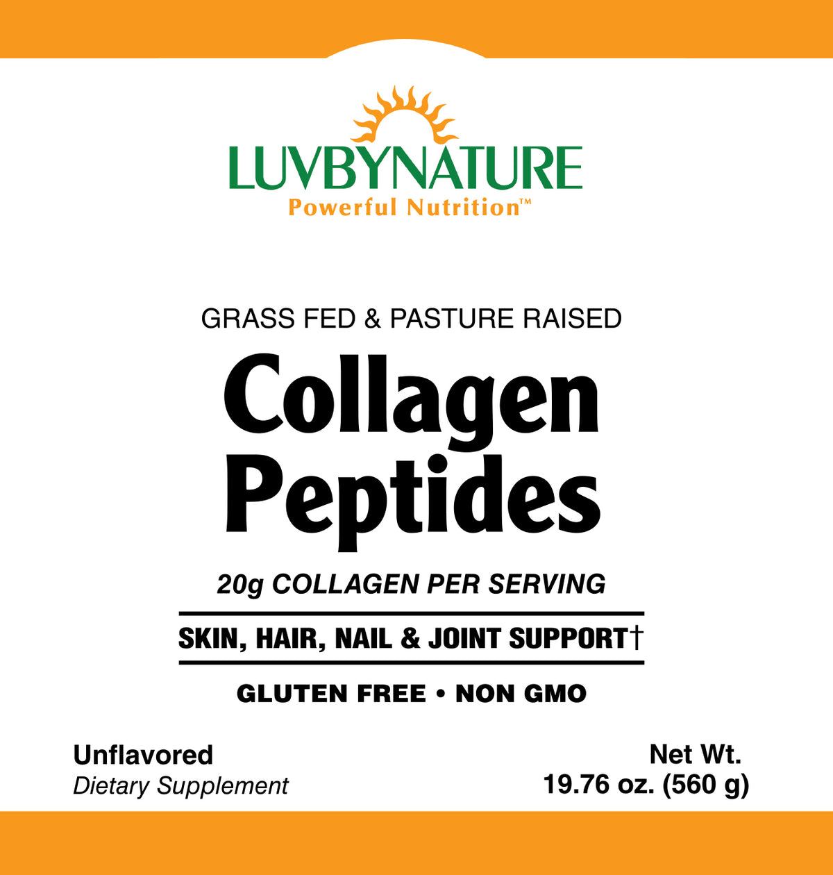 LuvByNature Collagen Peptides Powder
