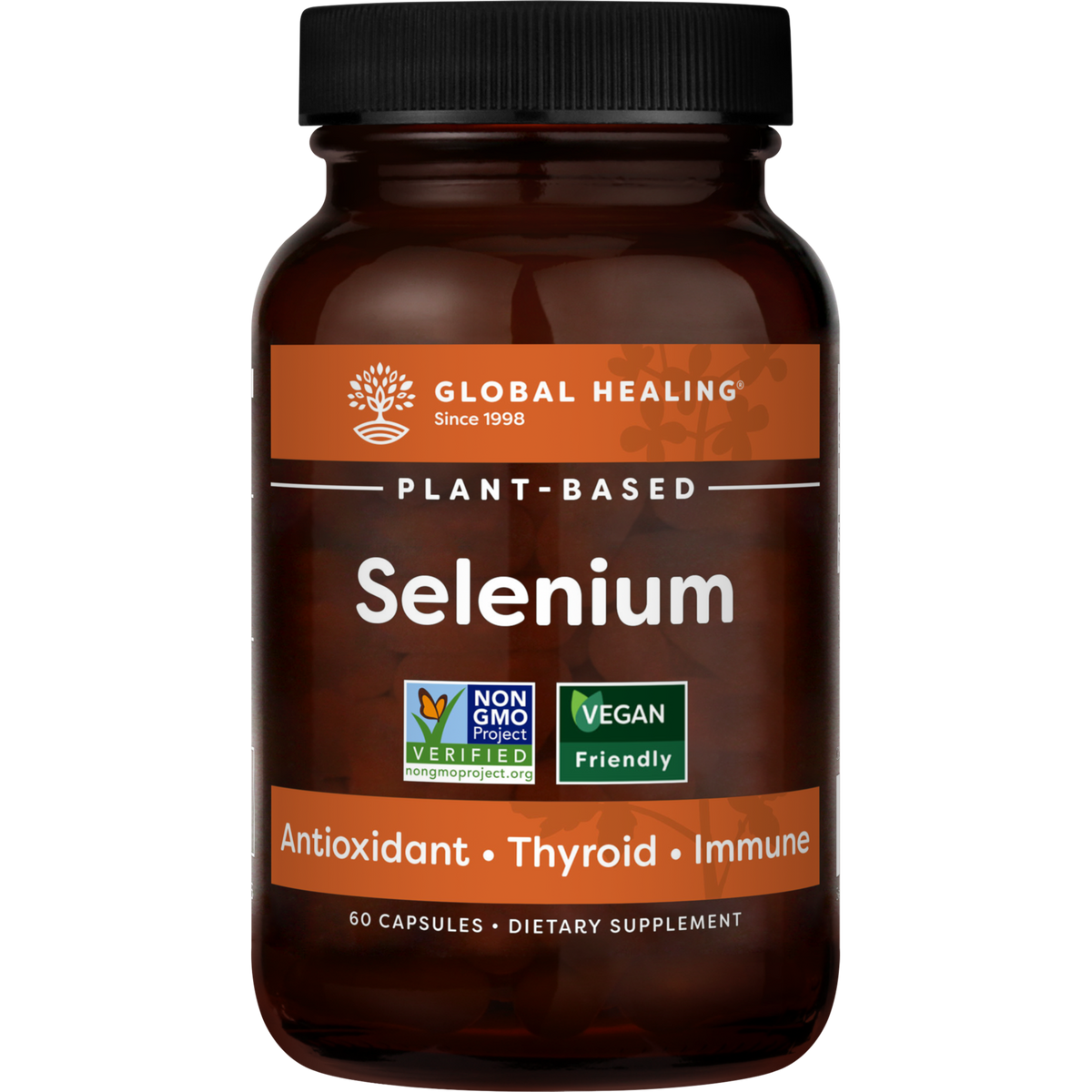 Selenium, Plant-Based, Global Healing, 60 Capsules