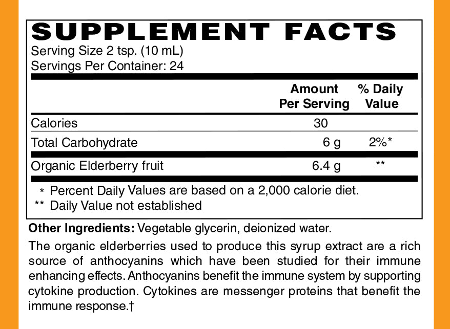 Organic Liquid Elderberry Extract, LuvByNature