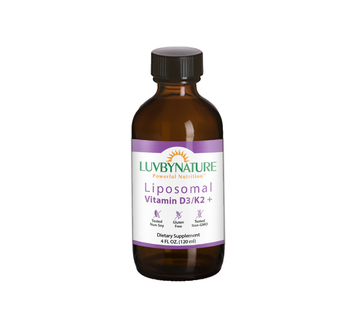 Liposomal Vitamin D3/K2+, LuvByNature