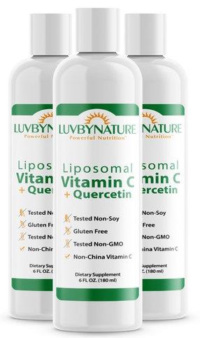 Liposomal Vitamin C + Quercetin, LuvByNature