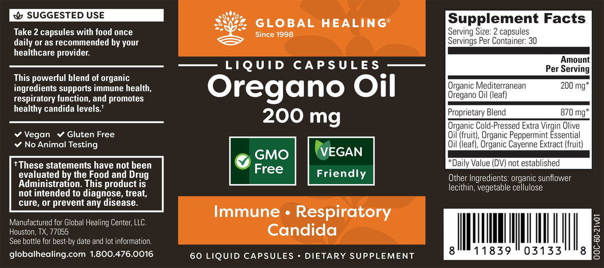 Organic Oregano Oil, Global Healing